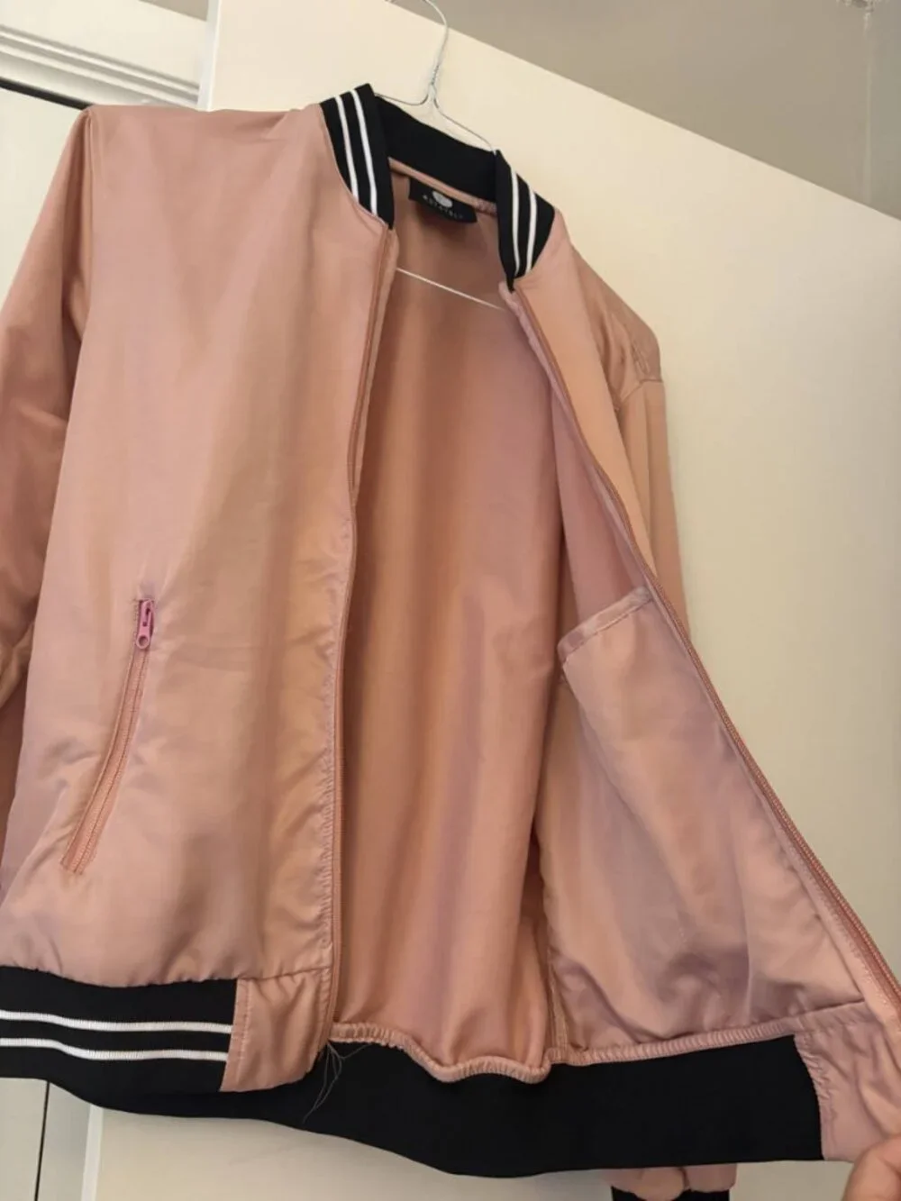 Karamo Bomber Jacket in Dusty Rose